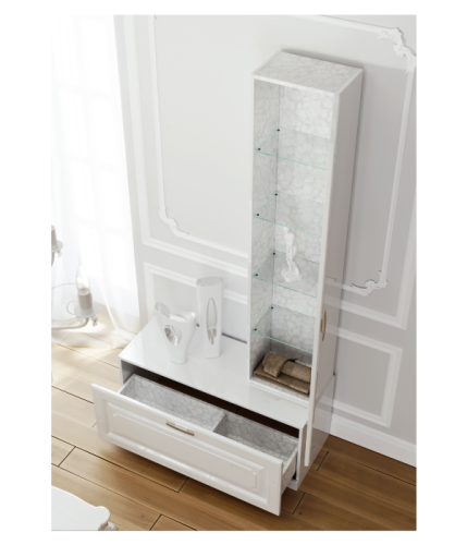 Тумба дополнительная AQWELLA Empire 100 Белый Emp.03.10/W